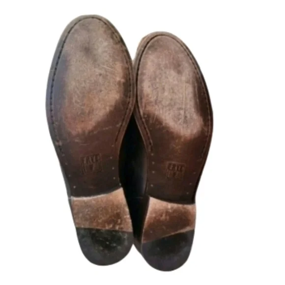 FRYE Melissa Button Distress Tan Brown Leather Ride Pull On Boot Equestrian 9.5 - Picture 9 of 16